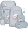 Beckmann Classic Schulrucksack Set 6-teilig (Forest Deer Dusty Mint)
