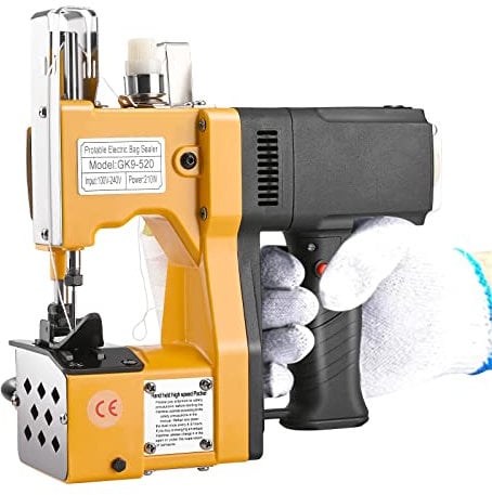 Yontwe Elektrische Tasche, Nähmaschine, schmalere Nähmaschine, für Nähmaschine aus Leder, Industrie, Jute, tragbar, Nähmaschine (A-Nähmaschine)