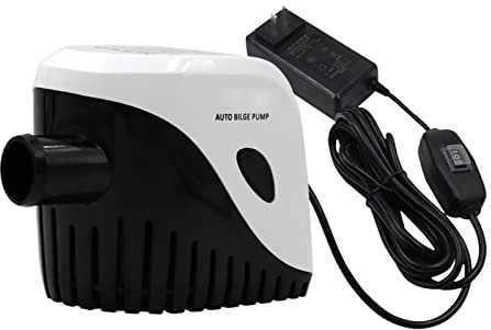 Adjustable Small submersible pump Bilge Pump for Boats and Yachts 1100 GPH 115V Underwater Electric motor Solar Powered Submersible Water Pumps