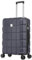 ATX Luggage Medium Suitcase Hold Check in Super Lightweight Durable ABS Hard Shell Suitcase with 4 Dual Spinner Wheels and Built-in TSA Lock (Morrocan Blue, 65Liter)