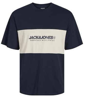 JACK & JONES Male Logo T-Shirt, Blazer Navy, XS