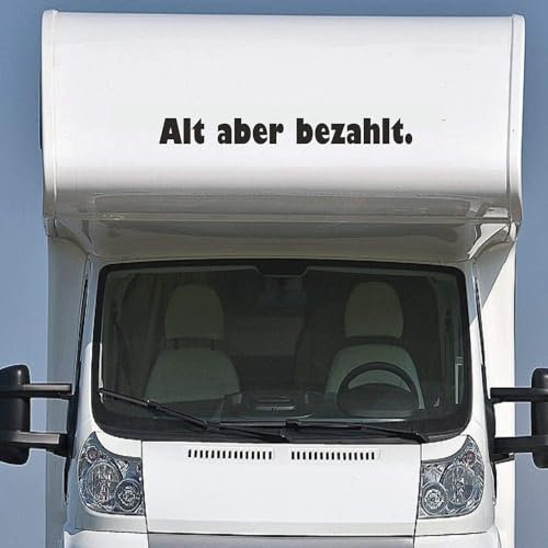 Rakelfix Wohnmobil Wohnwagen Aufkleber Alt Aber bezahlt ca 130cm WOMI WOWA Camping Van Sticker Autoaufkleber