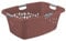 Rotho Flowers Wäschekorb 50l mit 4 Griffen, Kunststoff (PP) BPA-frei, ROT, 50l (65.1 x 48.6 x 26.2 cm)