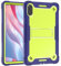 CasurvivePro Xiaomi Redmi Pad Pro 5G Tablet Case, Cover with Built-in Kickstand for Rugged Shockproof Hard Hybrid Case (Yellow Green+Navy)