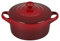 Le Creuset Runde Mini-Kokotte, Steingut, 237 ml, Kirschrot