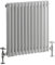 Milano Windsor - White Cast Iron Style Horizontal Double Column Radiator - 600mm x 605mm