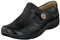 Clarks Womens Un Loop Loafers, Black Leather, 5 UK