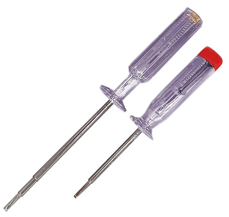 Amtech 2pc Mains Voltage Tester Set, 5 and 7 Sizes Rated 200-250 V for Quick and Safe Electrical Diagnostics