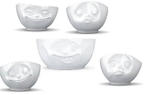 Fiftyeight Products Schalen Set 5 TLG. Schüssel durchgeknallt 2600 ml + 4 Schalen 500 ml Verschiedene Motive