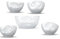 Fiftyeight Products Schalen Set 5 TLG. Schüssel durchgeknallt 2600 ml + 4 Schalen 500 ml Verschiedene Motive
