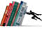Stylische Metall Buchstütze in Schwarz - Bücherhalter für jeden Winkel, Regalbrett, Schreibtisch, Desk - Deko Buch Organizer Bücherhalter - die coolste Geschenkidee (Superheld)