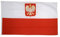 Flaggenfritze Fahne/Flagge Polen mit Adler polnische Fahne 90 x 150 cm + gratis Sticker