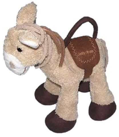Sweety Toys 10165 Handtasche für Kinder aus Plüsch in beige- braun, Tasche aus Plüsch, Plüschesel