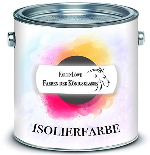 FARBENLÖWE Isolierfarbe matt Weiß Sperrgrund Nikotinfarbe Deckanstrich Nikotinsperre (10 L)