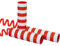 PARTY DISCOUNT® Luftschlange Rot-Weiß, 4m