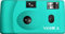 Yashica MF-1 türkis Snapshot 35 mm Kleinbild Kamera-Set (mit eingelegtem Film + Batterie )