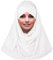 YOFASEN Slouchy Muslimischer Hut - Frauen Islamische Schals Schönes Hijab Beanie Mützen Schal Kopftuch, Weiß, One size