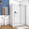 1500mm Xinyang Sliding Shower Enclosure 5mm Safety Glass Reversible Bathroom Cubicle Screen Door