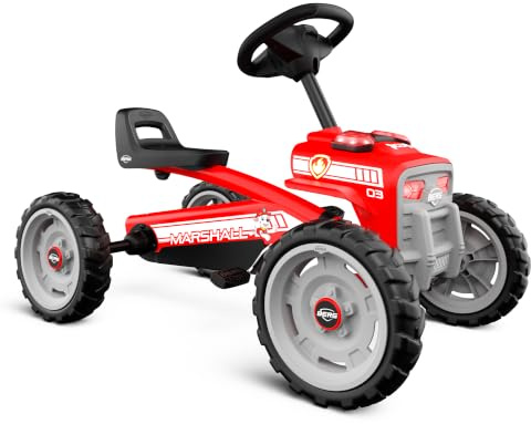 BERG Buzzy Kinder Gokart Marshall | ab 2 Jahren | Tretfahrzeug für Kleinkinder | Stabiles Kindergokart mit Flüsterreifen | Verstellbarer Sitz