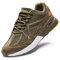 FitVille Mens Extra Wide Fit Trainers Comfortable Running Sneakers Lightweight Walking Shoes for Flat Feet Plantar Fasciitis - Rebound Core, Army Green, 10 UK Wide