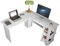 SogesHome Scrivania Angolare grande con 2 Ripiani Scrivania per Computer a Forma L Tavolo PC Robusto Postazione di Lavoro per Casa Ufficio Studio,130 cm x 136 cm