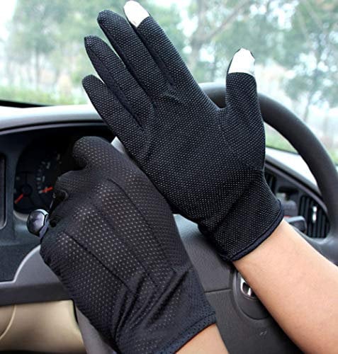 IBLUELOVER Sun UV Protection Gloves Men Women Summer Sunscreen Gloves Touchscreen Driving Gloves Non-slip Cycling Mittens for Outdoor Biking Driving Climbing Hiking Camping Motorcycle
