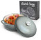 Segretto Cookware Enameled Cast Iron Dutch Oven, 6 Quarts, Gray