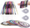 46 Rollen Nail Art Stripes Tape YUTOU Nail Striping Sticker DIY Selbstklebend Glitze Line mit 2 Stück Nagelbandspender für Nagel Kunst Dekoration Aufkleber DIY