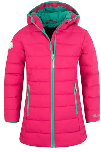 Trollkids Girls Stavanger Coat | Wasserabweisend und atmungsaktiv, Warme Wattierung, Angeschnittene Kapuze, Zwei Hüfttaschen