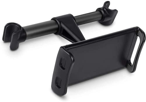 HANYEAL Auto-Tablet-Halterung, Kopfstützenstütze, Rücksitzstütze, 360° verstellbare Basisstütze, Silikon-Anti-Rutsch, geeignet für 4 ~ 11 Zoll Tablet-Smartphones Ipads E-Reader (Black)
