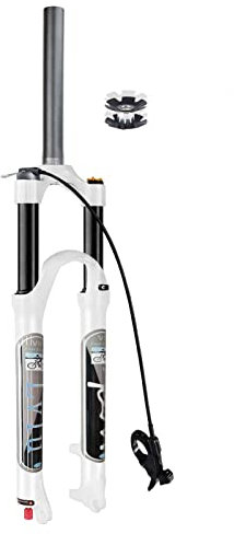 LvTu Fahrrad Federgabel MTB Gabel 26 27, 5 29 Zoll Federweg 120mm, Zugstufeneinstellung 1-1/8 Ultraleicht Luft Mountainbike Vordergabel Scheibenbremse