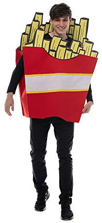 EraSpooky Disfraz De Cosplay De Patatas Fritas Para Adultos Disfraz Divertido De Comida Para Fiesta Ropa de Halloween