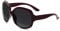 KoKoBin Mode Polarisierte Damen Sonnenbrille Outdoor UV400 Schutz Brille mit großem Gestell kastanienbraun