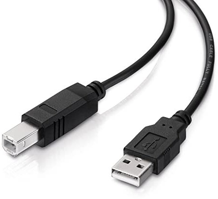 Conecto cable USB 2.0, conector USB A a USB B, negro, 1,80 m