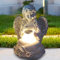 Gartendeko Angel Elf Figur mit LED Solar, Solarleuchte für Außen, Wasserdicht Gartenfiguren Elf Skulptur Fee Garten Statue, Deko Lampe für Outdoor Indoor (Mädchenengel)