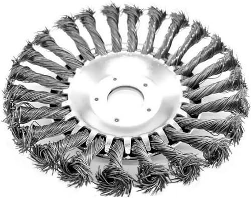 Tete Brosse Débroussailleuse, GUGLOG 6 Pouces Brosse Débroussailleuse De Mauvaises Herbes, Contre Les Mauvaises Herbes, La Mousse, Les Dépôts Tenaces Et Les Impuretés