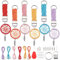 INFUNLY Traumfänger-Schlüsselanhänger, bunt, Mini-Traumfänger-Set, Makramee, Traumfänger, handgefertigt, kleiner Traumfänger, Taschenanhänger, Auto-Innenraum, Rucksack-Charm, 6er-Set