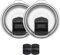 Gteller 2 Pack Magnetic Slider Replacement Lid for 20 oz 30 oz Tumbler With 2 pcs Slider,Sliding Closure Slip Cover Spill Proof (30oz Black+2 Slider)