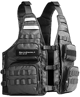 Rhinowalk Fishing Photography Vest with Multi Pockets Outdoor Jackets for Hunting, Hiking, Climbing, Traveling