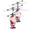 Simulus Weihnachtsmann: 2er Set Selbstfliegender Hubschrauber-Santa mit bunter LED-Beleuchtung (Hubschrauber Weihnachtsmann, Selbstfliegender, Fliegender)
