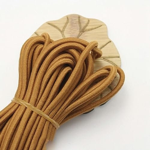 Cuerda elástica alta de 4mm, banda de goma gruesa, banda de goma redonda, accesorios, pantalones, cuerda elástica, banda de goma-6,40mm,10M