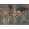 murando - Carta da parati Mappa del Mondo 300x210 cm Fotomurali in TNT Murale alla moda Decorazione da Muro XXL Poster Gigante Design Cameretta Carta per Pareti Soggiorno Mappa Continente k-A-0057-a-b
