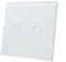 LED ATOMANT Interruptor de Cristal Inteligente ZigBee 3.0, 2 Vias (2 Gang), Requiere HUB ZigBee, App Smart Life o Tuya, Compatible Alexa y Google Assistant, Pulsador Tactil para iluminacion