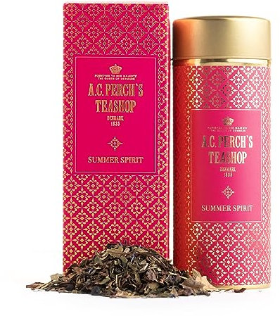A.C. Perchs Loser Tee | Iconic Summer Spirit | Aromatische Bio-Mischung aus Grünem und Weißem Tee mit Kokosnuss, Orange & Mandarine | Geschenkbox 60g | Royal Tea | Since 1835