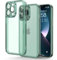Honeyview Colored Clear Case for iPhone 13 Pro with Matte Border, Built-in Camera Lens Protector, Non-Yellowing, Shockproof, Armour Phone Cover for Apple iPhone 13 Pro 5G - Green