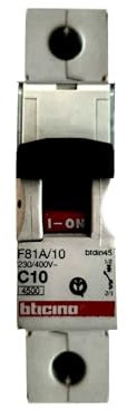 BTICINO F81A/10 INTERRUTTORE MAGNETOTERMICO 1P 10A