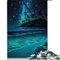 Puzzle für Kinder, Nachtansicht des Strandes, 1000 Teile, für Erwachsene, für Erwachsene und Kinder, Papppuzzles, Weihnachtspuzzle-Geschenke für Frauen, Größe: 26 x 38 cm