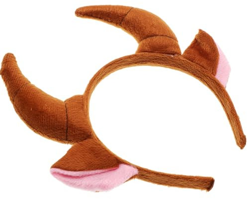 PACKOVE 3st Kostüm Bullenhorn Tier Bullenhörner Teufelshörner Stirnband Mit Widderhörnern Ziegenhörner Stirnband Hörner Kopfbedeckung Stirnband Mit Bullenohren Kind Antilope Küken