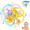Orzbow Juguetes Bebes 0 3 6 12 Meses,Juguetes Montessori Bebes 1 Años,Juguetes Niños 1 Años Educativos,Mordedor Bebe Refrigerante Pelotas Bolas Sensoriales Bebe Sonajeros Bebes 6-12 Meses,Amarillo