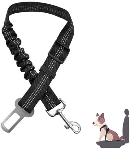 Cintura Sicurezza Cani,Riflettente Guinzaglio per Cani,Cintura per Auto Regolabile Elastico,per Tutte e Gatti per Auto Sicurezza ZFLYXIAOHUA
